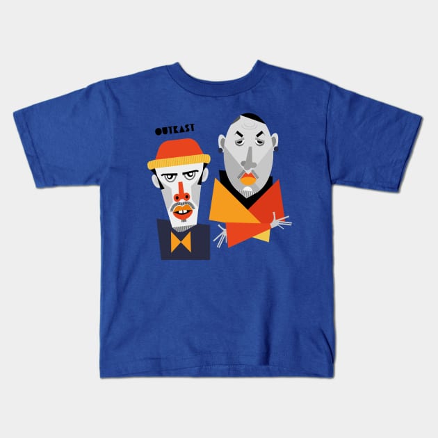 Fun Outkast Kids T-Shirt by munyukart